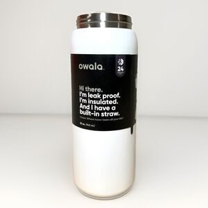 Owala 32oz FreeSip Stainless Water Bottle Sleek No Lid READ
